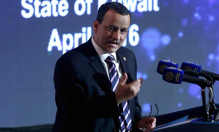 ولد الشيخ يعقد لقاءين منفصلين مع وفدي الأزمة اليمنية
