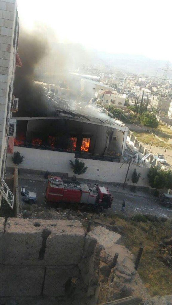 عاجل  التحالف العربي: لم ننفذ اي عمليات جوية مكان التفجير بـ #صنعاء