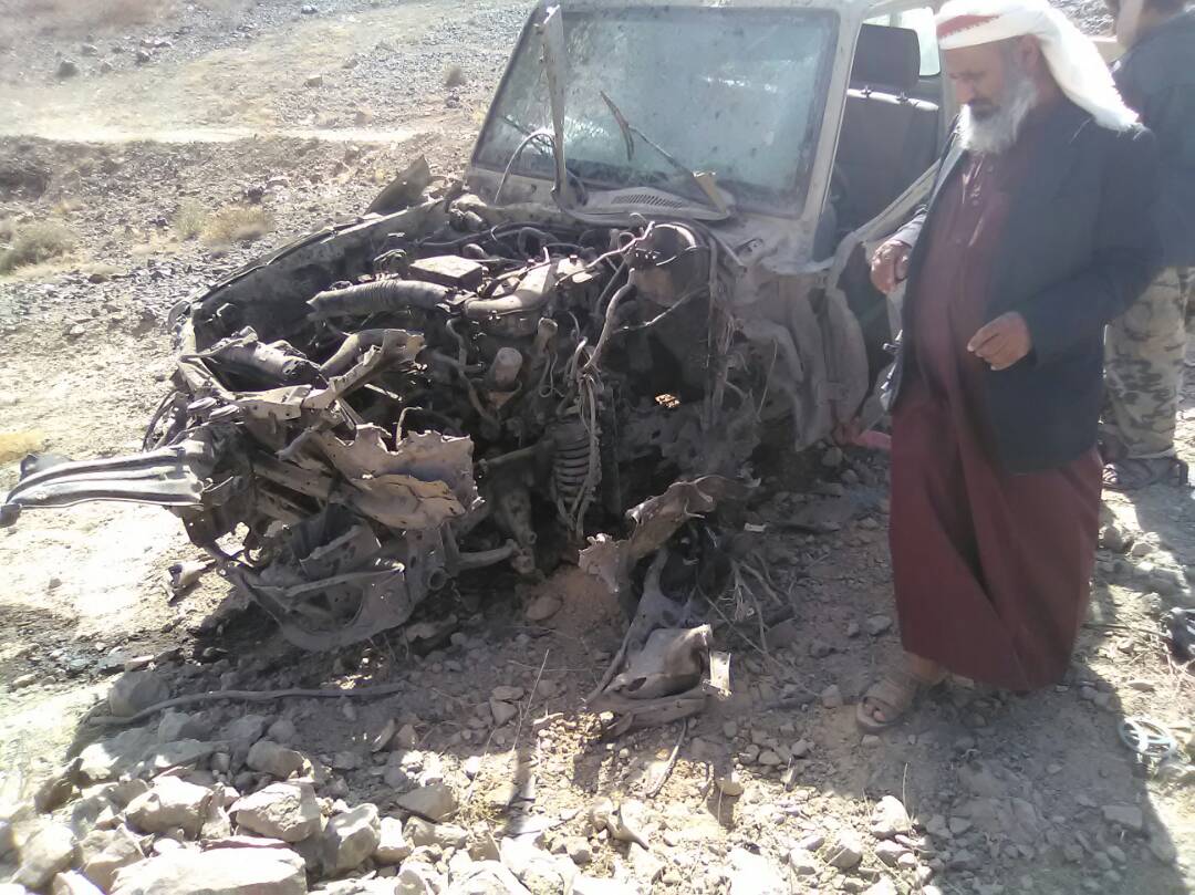 المليشيات الحوثية تقوم بتفخيخ وتفجير مضخات المياة و الآبار و منازل المزارعين بمحافظة البيضاء
