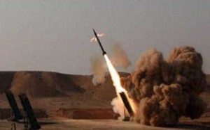 دفاعات التحالف العربي بمأرب تصطاد صاروخ مليشاوي